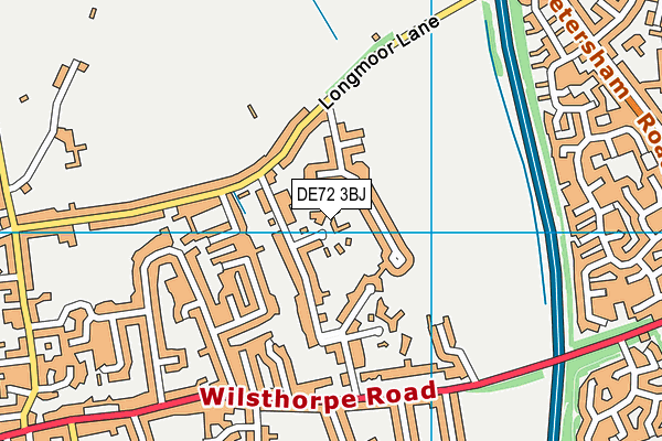 DE72 3BJ map - OS VectorMap District (Ordnance Survey) DE72 3BJ map - OS VectorMap District (Ordnance Survey)