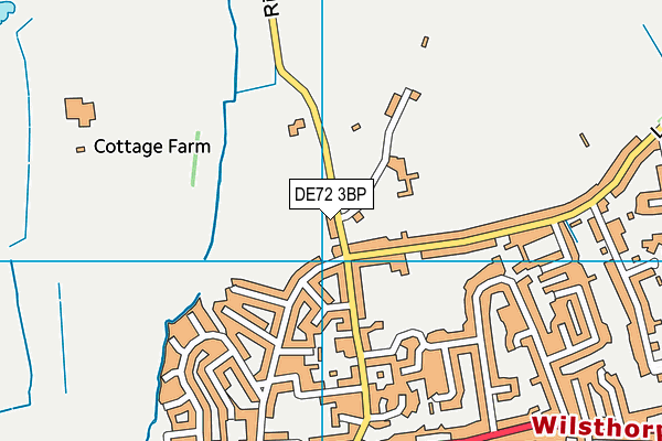DE72 3BP map - OS VectorMap District (Ordnance Survey) DE72 3BP map - OS VectorMap District (Ordnance Survey)