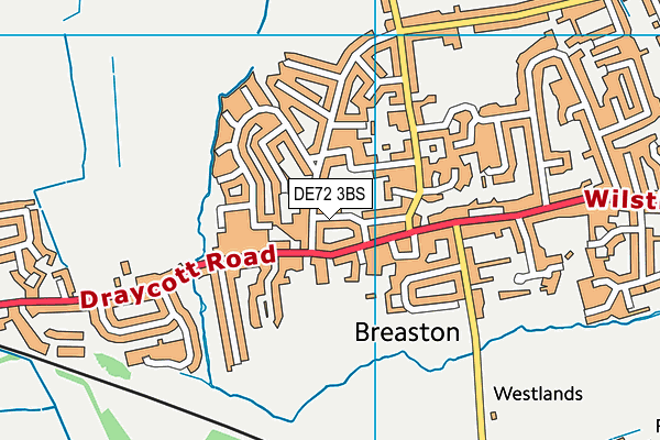 DE72 3BS map - OS VectorMap District (Ordnance Survey) DE72 3BS map - OS VectorMap District (Ordnance Survey)