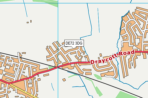 DE72 3DG map - OS VectorMap District (Ordnance Survey) DE72 3DG map - OS VectorMap District (Ordnance Survey)