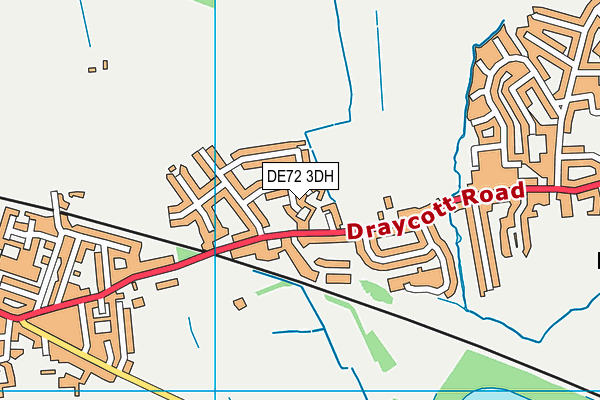 DE72 3DH map - OS VectorMap District (Ordnance Survey) DE72 3DH map - OS VectorMap District (Ordnance Survey)