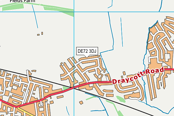 DE72 3DJ map - OS VectorMap District (Ordnance Survey) DE72 3DJ map - OS VectorMap District (Ordnance Survey)