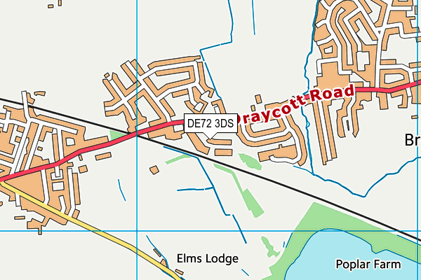 DE72 3DS map - OS VectorMap District (Ordnance Survey) DE72 3DS map - OS VectorMap District (Ordnance Survey)