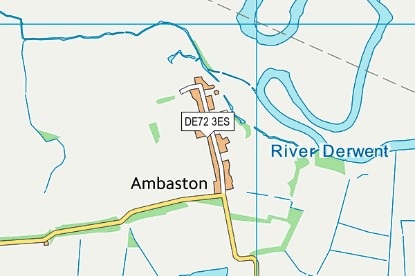 DE72 3ES map - OS VectorMap District (Ordnance Survey) DE72 3ES map - OS VectorMap District (Ordnance Survey)