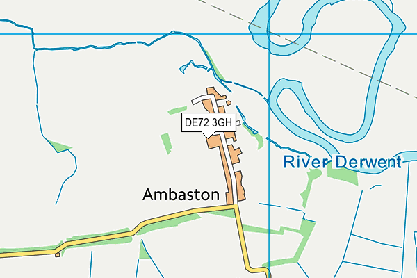 DE72 3GH map - OS VectorMap District (Ordnance Survey) DE72 3GH map - OS VectorMap District (Ordnance Survey)
