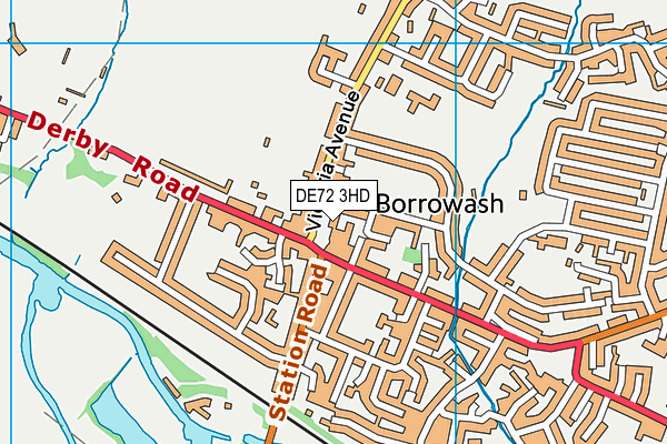 DE72 3HD map - OS VectorMap District (Ordnance Survey) DE72 3HD map - OS VectorMap District (Ordnance Survey)