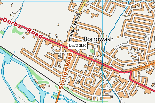 DE72 3LR map - OS VectorMap District (Ordnance Survey) DE72 3LR map - OS VectorMap District (Ordnance Survey)