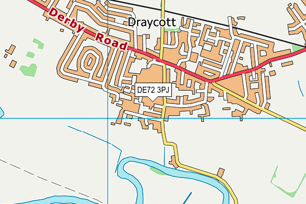 DE72 3PJ map - OS VectorMap District (Ordnance Survey) DE72 3PJ map - OS VectorMap District (Ordnance Survey)