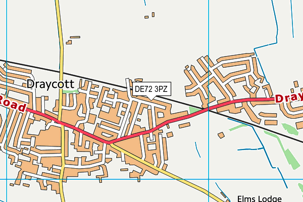 DE72 3PZ map - OS VectorMap District (Ordnance Survey) DE72 3PZ map - OS VectorMap District (Ordnance Survey)