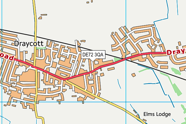 DE72 3QA map - OS VectorMap District (Ordnance Survey) DE72 3QA map - OS VectorMap District (Ordnance Survey)