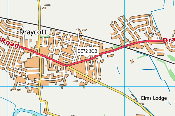 DE72 3QB map - OS VectorMap District (Ordnance Survey) DE72 3QB map - OS VectorMap District (Ordnance Survey)