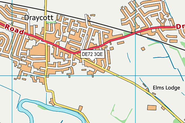 DE72 3QE map - OS VectorMap District (Ordnance Survey) DE72 3QE map - OS VectorMap District (Ordnance Survey)