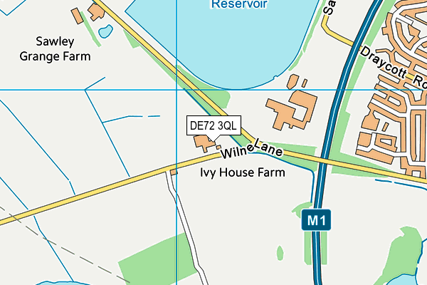 DE72 3QL map - OS VectorMap District (Ordnance Survey) DE72 3QL map - OS VectorMap District (Ordnance Survey)