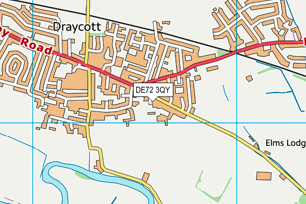 DE72 3QY map - OS VectorMap District (Ordnance Survey) DE72 3QY map - OS VectorMap District (Ordnance Survey)