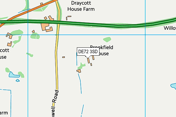 DE72 3SD map - OS VectorMap District (Ordnance Survey) DE72 3SD map - OS VectorMap District (Ordnance Survey)