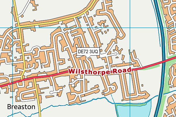 DE72 3UQ map - OS VectorMap District (Ordnance Survey) DE72 3UQ map - OS VectorMap District (Ordnance Survey)