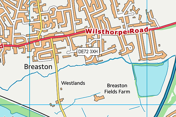 DE72 3XH map - OS VectorMap District (Ordnance Survey) DE72 3XH map - OS VectorMap District (Ordnance Survey)