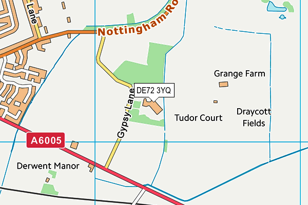 DE72 3YQ map - OS VectorMap District (Ordnance Survey) DE72 3YQ map - OS VectorMap District (Ordnance Survey)