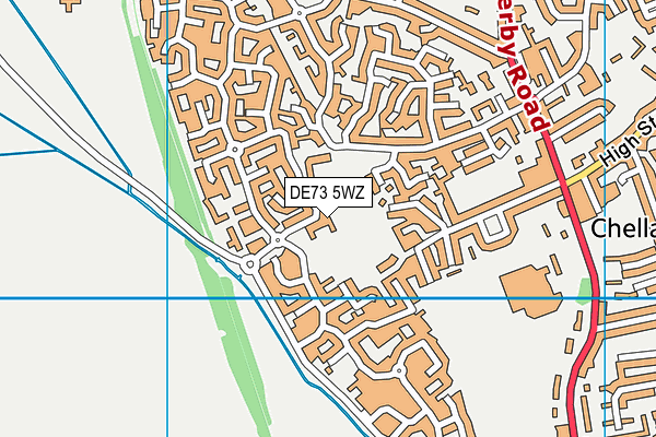 DE73 5WZ map - OS VectorMap District (Ordnance Survey) DE73 5WZ map - OS VectorMap District (Ordnance Survey)