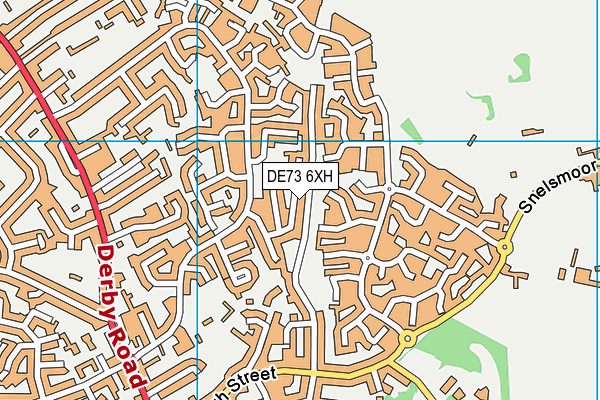 DE73 6XH map - OS VectorMap District (Ordnance Survey) DE73 6XH map - OS VectorMap District (Ordnance Survey)
