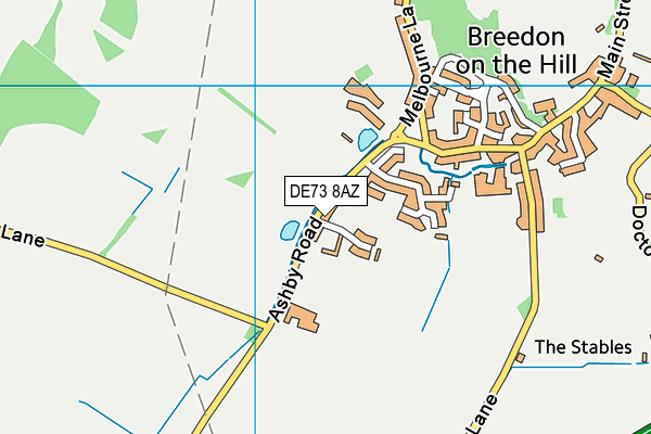 DE73 8AZ map - OS VectorMap District (Ordnance Survey) DE73 8AZ map - OS VectorMap District (Ordnance Survey)