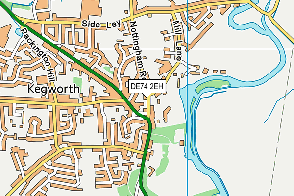 DE74 2EH map - OS VectorMap District (Ordnance Survey) DE74 2EH map - OS VectorMap District (Ordnance Survey)