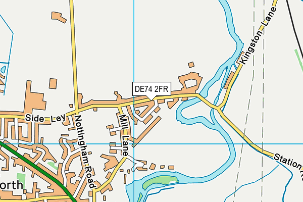 DE74 2FR map - OS VectorMap District (Ordnance Survey) DE74 2FR map - OS VectorMap District (Ordnance Survey)