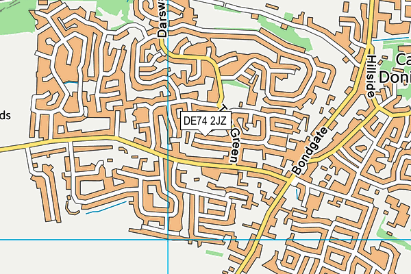 DE74 2JZ map - OS VectorMap District (Ordnance Survey) DE74 2JZ map - OS VectorMap District (Ordnance Survey)