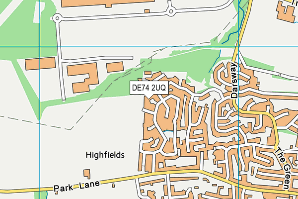 DE74 2UQ map - OS VectorMap District (Ordnance Survey) DE74 2UQ map - OS VectorMap District (Ordnance Survey)