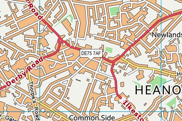 DE75 7AF map - OS VectorMap District (Ordnance Survey) DE75 7AF map - OS VectorMap District (Ordnance Survey)