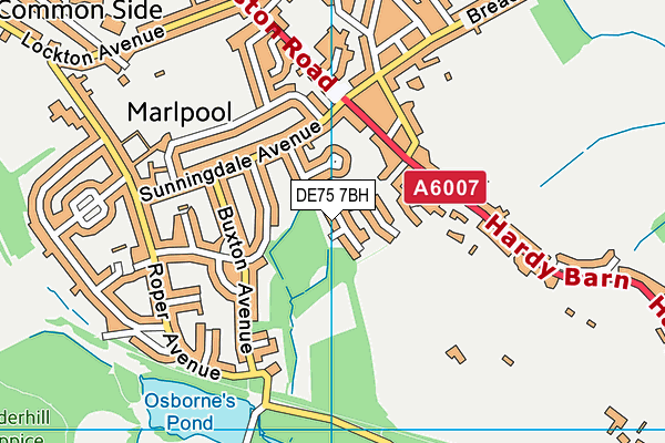 DE75 7BH map - OS VectorMap District (Ordnance Survey) DE75 7BH map - OS VectorMap District (Ordnance Survey)
