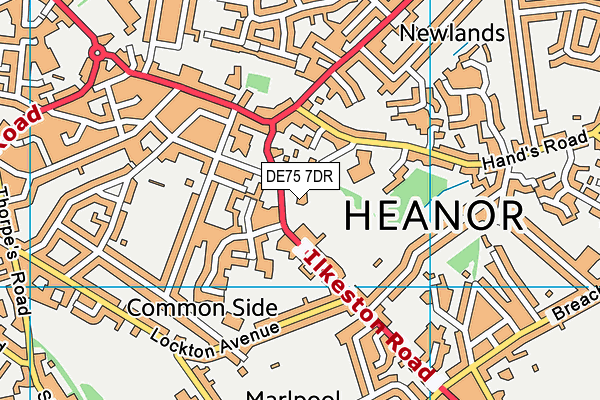 DE75 7DR map - OS VectorMap District (Ordnance Survey) DE75 7DR map - OS VectorMap District (Ordnance Survey)