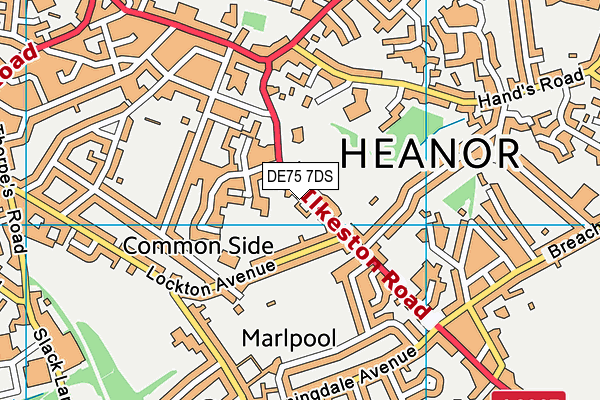 DE75 7DS map - OS VectorMap District (Ordnance Survey) DE75 7DS map - OS VectorMap District (Ordnance Survey)