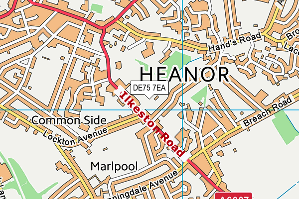 DE75 7EA map - OS VectorMap District (Ordnance Survey) DE75 7EA map - OS VectorMap District (Ordnance Survey)