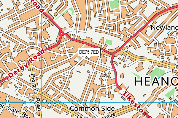 DE75 7ED map - OS VectorMap District (Ordnance Survey) DE75 7ED map - OS VectorMap District (Ordnance Survey)