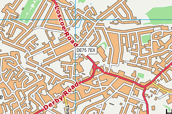 DE75 7EX map - OS VectorMap District (Ordnance Survey) DE75 7EX map - OS VectorMap District (Ordnance Survey)