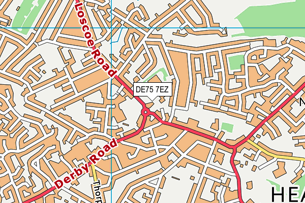 DE75 7EZ map - OS VectorMap District (Ordnance Survey) DE75 7EZ map - OS VectorMap District (Ordnance Survey)
