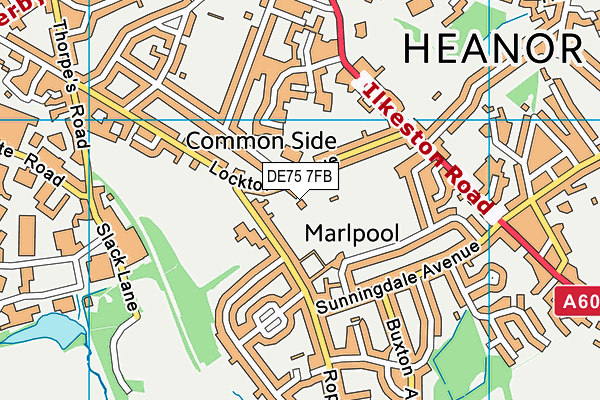 DE75 7FB map - OS VectorMap District (Ordnance Survey) DE75 7FB map - OS VectorMap District (Ordnance Survey)