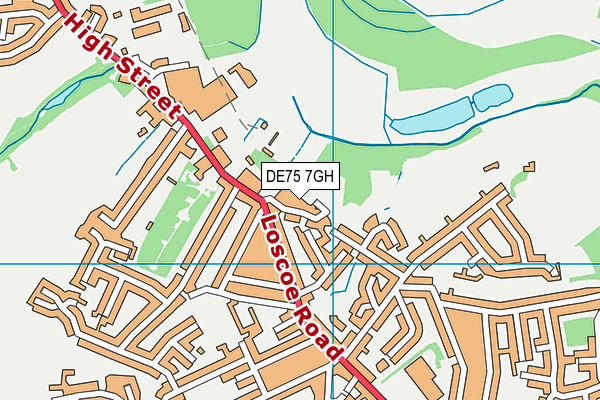 DE75 7GH map - OS VectorMap District (Ordnance Survey) DE75 7GH map - OS VectorMap District (Ordnance Survey)