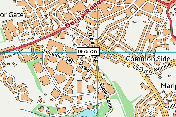 DE75 7GY map - OS VectorMap District (Ordnance Survey) DE75 7GY map - OS VectorMap District (Ordnance Survey)