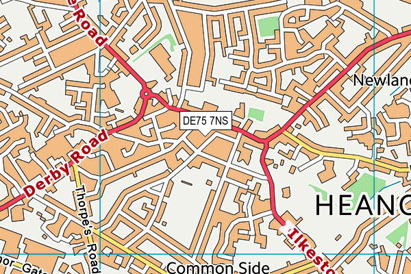 DE75 7NS map - OS VectorMap District (Ordnance Survey) DE75 7NS map - OS VectorMap District (Ordnance Survey)