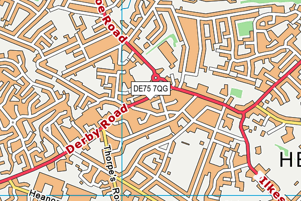 DE75 7QG map - OS VectorMap District (Ordnance Survey) DE75 7QG map - OS VectorMap District (Ordnance Survey)