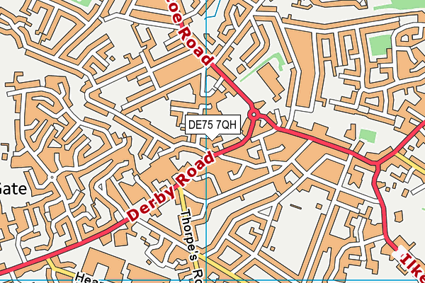 DE75 7QH map - OS VectorMap District (Ordnance Survey) DE75 7QH map - OS VectorMap District (Ordnance Survey)