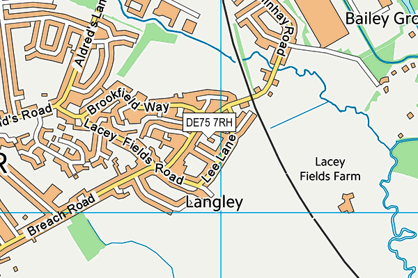 DE75 7RH map - OS VectorMap District (Ordnance Survey) DE75 7RH map - OS VectorMap District (Ordnance Survey)