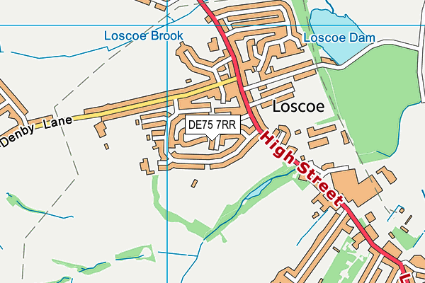 DE75 7RR map - OS VectorMap District (Ordnance Survey) DE75 7RR map - OS VectorMap District (Ordnance Survey)