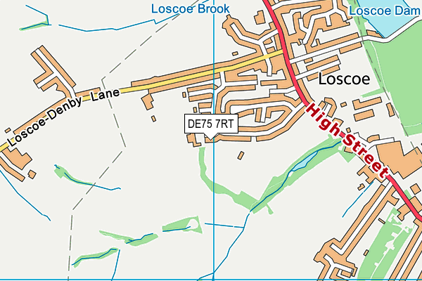 DE75 7RT map - OS VectorMap District (Ordnance Survey) DE75 7RT map - OS VectorMap District (Ordnance Survey)