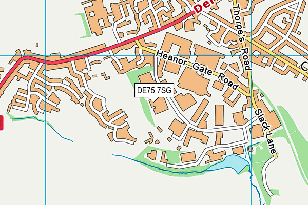 DE75 7SG map - OS VectorMap District (Ordnance Survey) DE75 7SG map - OS VectorMap District (Ordnance Survey)
