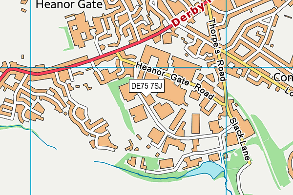 DE75 7SJ map - OS VectorMap District (Ordnance Survey) DE75 7SJ map - OS VectorMap District (Ordnance Survey)