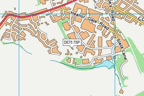 DE75 7SP map - OS VectorMap District (Ordnance Survey) DE75 7SP map - OS VectorMap District (Ordnance Survey)