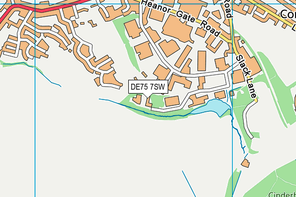 DE75 7SW map - OS VectorMap District (Ordnance Survey) DE75 7SW map - OS VectorMap District (Ordnance Survey)